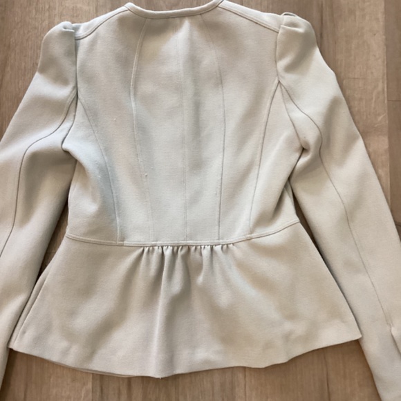 BURBERRY LONDON PEPLUM RUFFLE BLAZER JACKET 40 US 6 - Picture 8 of 10